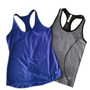 Two Pack Women's Small Racer-Back Tanks